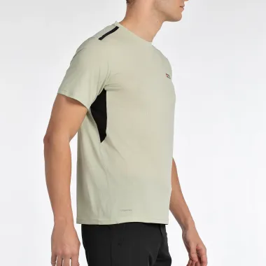 +8000 CAMISETA MANGA CORTA TURQUI GRIS VERDOSO HOMBRE LATERAL,ARISTARUN