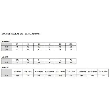 TERREX XPERIOR CAMISETA MANGA CORTA GUIA DE TALLAS, ARISTARUN