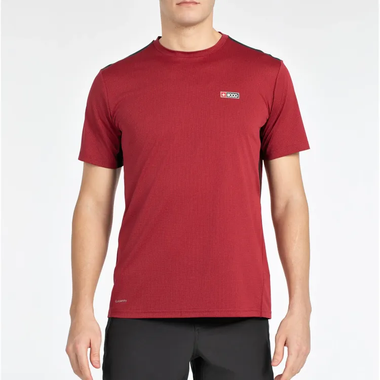 +8000 CAMISETA MANGA CORTA TURQUI CEREZA HOMBRE PORTADA,ARISTARUN