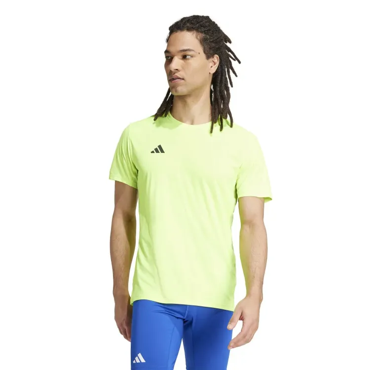 ADIDAS CAMISETA M/C ADIZERO E TEE FLUOR FRONTAL MODELO, ARISTARUN