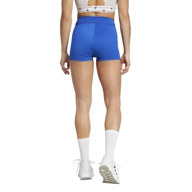 ADIDAS MALLA CORTA MUJER ADIZERO E BOOTY AZUL TRASERA, ARISTARUN