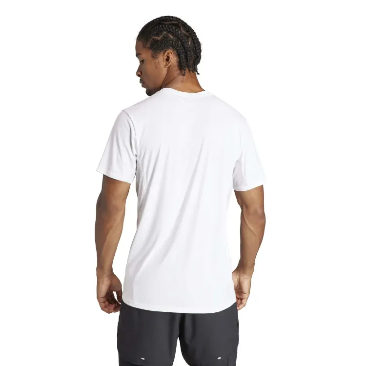 ADIDAS CAMISETA M/C ADIZERO E TEE WHITE TRASERA, ARISTARUN