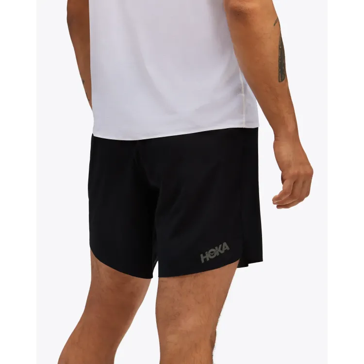 HOKA PANTALON CORTO CON MALLA 2 EN 1 NEGRO HOMBRE TRASERA,ARISTARUN