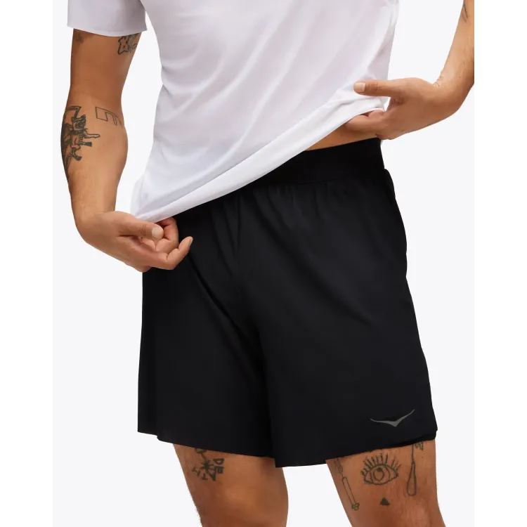 HOKA PANTALON CORTO CON MALLA 2 EN 1 NEGRO HOMBRE PORTADA,ARISTARUN