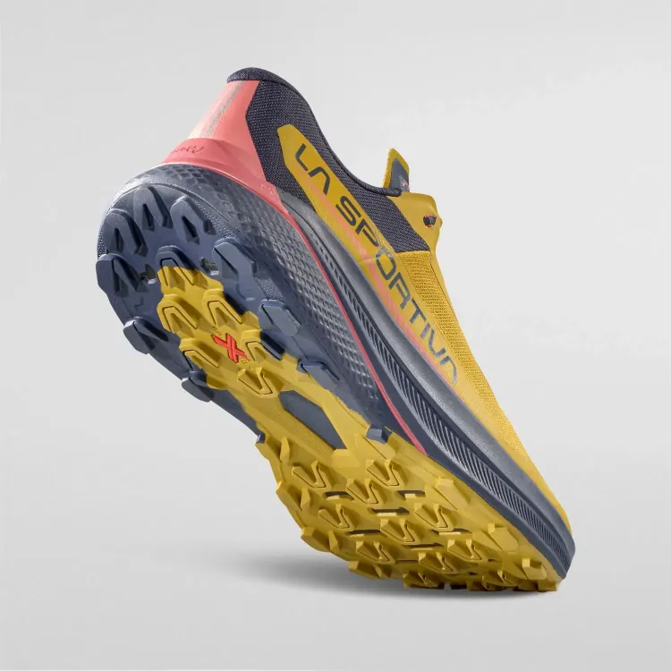 LA SPORTIVA PRODIGIO ZAPATILLA TRAIL MUJER SAVANA/NIGHT SKY TRASERA, ARISTARUN