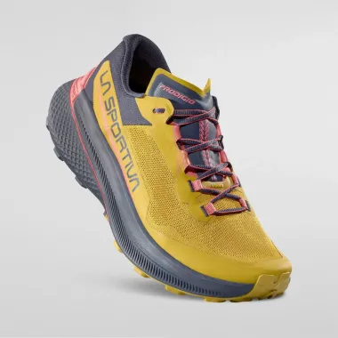 LA SPORTIVA PRODIGIO ZAPATILLA TRAIL MUJER SAVANA/NIGHT SKY FRONTAL, ARISTARUN