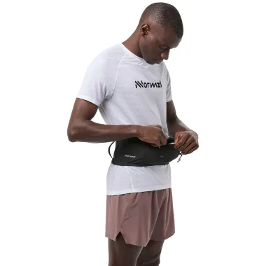 NNORMAL CINTURON RUN BELT BLACK FRONTAL,ARISTARUN
