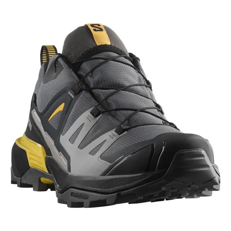 SALOMON X ULTRA 360 GTX ZAPATILLA TREKKING HOMBRE BLACK/MUSTARD DELANTERA,ARISTARUN