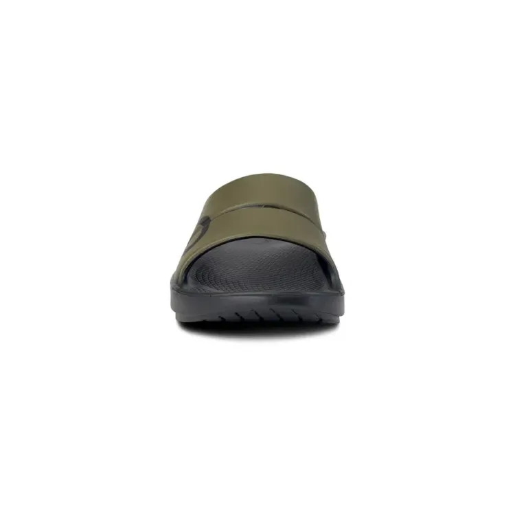 OOFOS SANDALIA DE RECUPERACIÓN OOAHH VERDE UNISEX FRONTAL,ARISTARUN