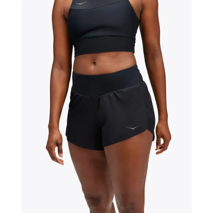 HOKA SHORTS GLIDE 10CM NEGRO MUJER PORTADA,ARISTARUN