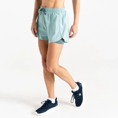 DARE2B PANTALON CORTO SPRINT UP SHORTS MUJER ACUA PORTADA,ARISTARUN