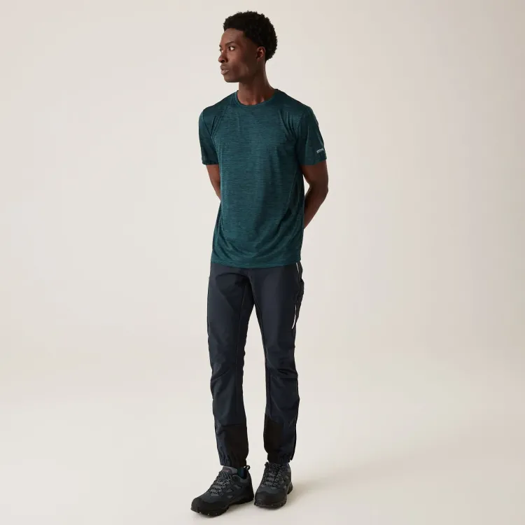 REGATTA CAMISETA MANGA CORTA FINGAL AZUL HOMBRE FRONTAL,ARISTARUN