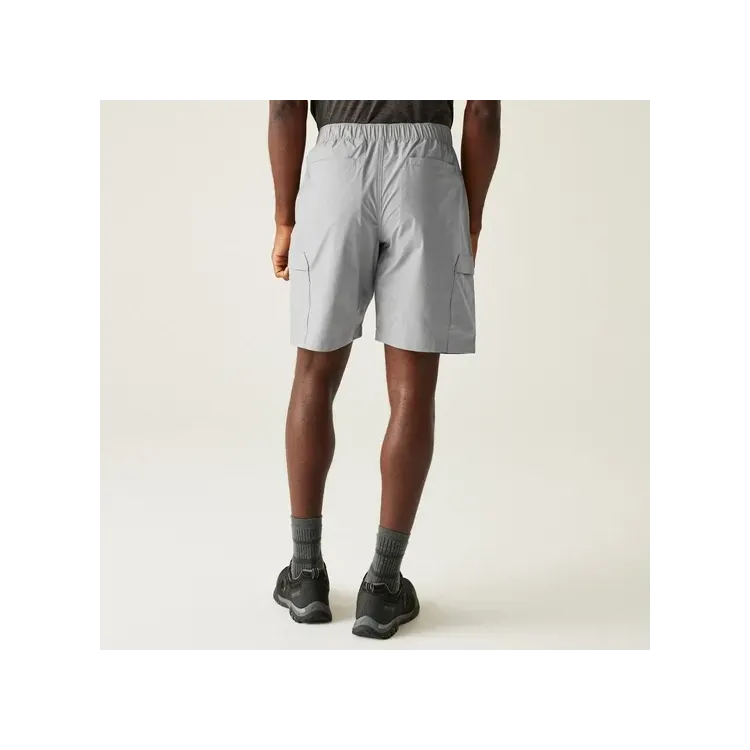 REGATTA PANTALON CORTO SENDERISMO MALLEN  GRIS HOMBRE TRASERA,ARISTARUN