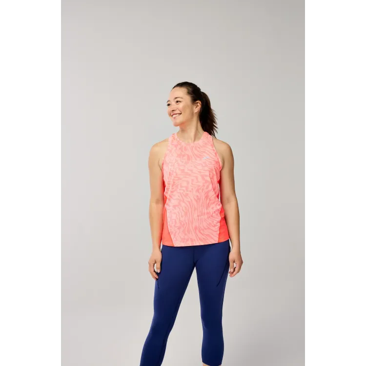 BROOKS CAMISETA DE TIRANTES SPRINT FREE TANK MUJER FRONTAL,ARISTARUN
