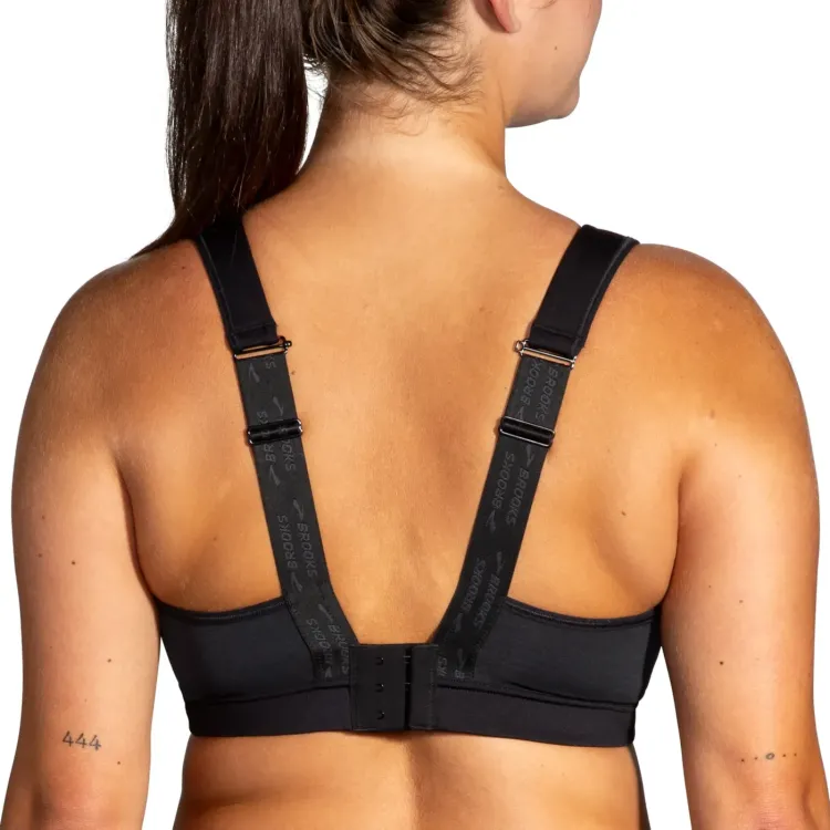 BROOKS TOP DEPORTIVO CONVERTIBLE 2.0 SPORTS BRA NEGRO MUJER TRASERA,ARISTARUN