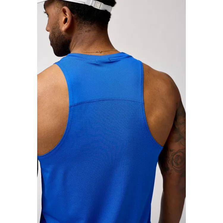 BROOKS CAMISETA DE TIRANTES ATMOSPHERE SINGLET 3.0 AZUL HOMBRE ESPALDA,ARISTARUN