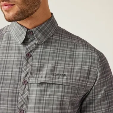 REGATTA CAMISA TRAVEL PACKAWAY GRIS HOMBRE PECHO,ARISTARUN