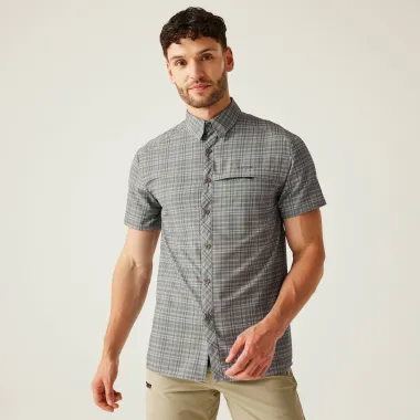 REGATTA CAMISA TRAVEL PACKAWAY GRIS HOMBRE PORTADA,ARISTARUN