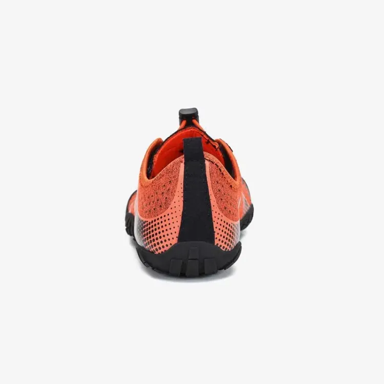 SAGUARO FAST I ZAPATILLA BAREFOOT UNISEX NARANJA TRASERA,ARISTARUN
