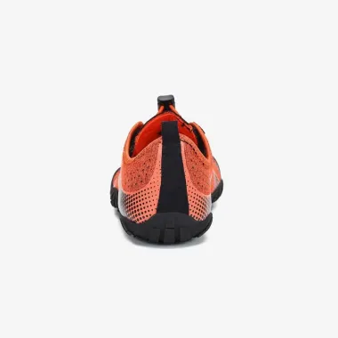 SAGUARO FAST I ZAPATILLA BAREFOOT UNISEX NARANJA TRASERA,ARISTARUN