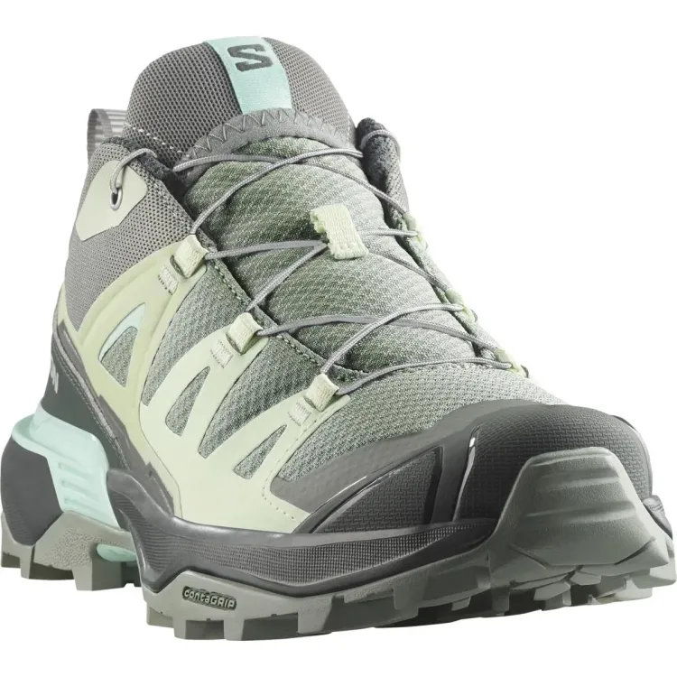 SALOMON X ULTRA 360 MUJER AQUA VISTA FRONTAL, ARISTARUN