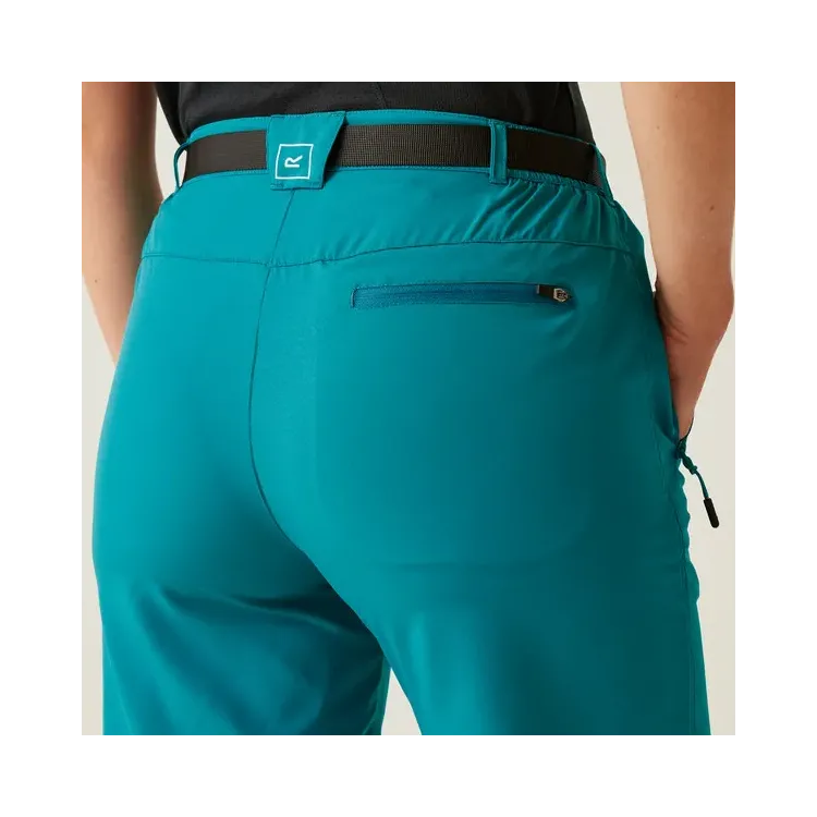 REGATTA PANTALON CORTO DE SEDNERISMO XERT MUJER TURQUESA TRASERA,ARISTARUN