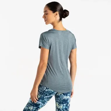 DARE 2B CAMISETA DE MANGA CORTA VIGILANT TEE GREY MUJER TRASERA,ARISTARUN