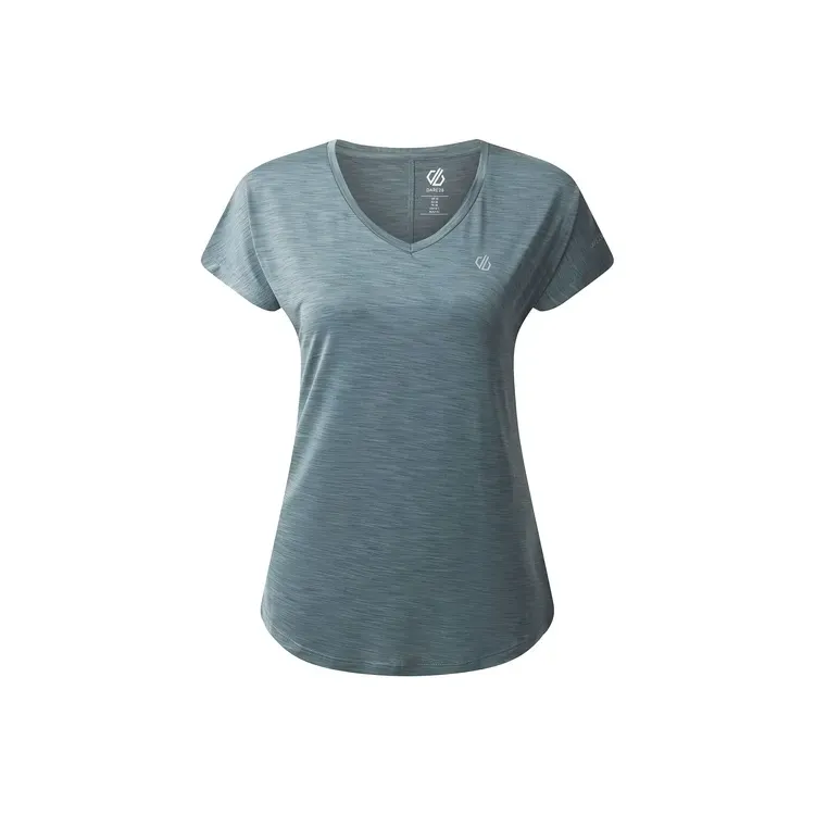 DARE 2B CAMISETA DE MANGA CORTA VIGILANT TEE GREY MUJER DELANTERA,ARISTARUN