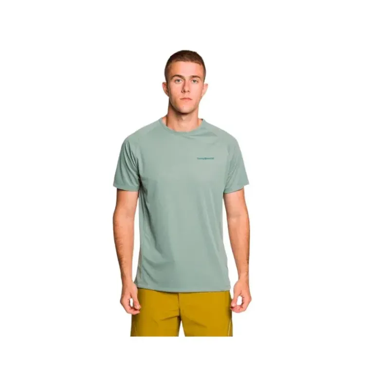 TRANGOWORLD CAMISETA DE MANGA CORTA COUVET GRIS AZULADO HOMBRE PORTADA,ARISTARUN