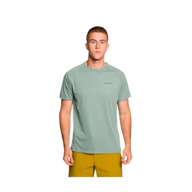 TRANGOWORLD CAMISETA DE MANGA CORTA COUVET GRIS AZULADO HOMBRE PORTADA,ARISTARUN