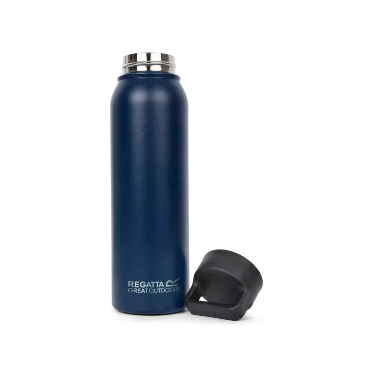 copia de REGATTA BOTELLA TÉRMICA 0.6L THERMOLATE NEGRO DESTAPADA,ARISTARUN