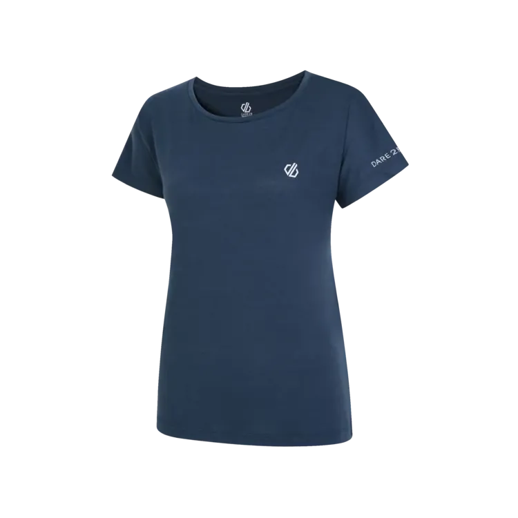 DARE2B CAMISETA DE MANGA CORTA PERSISTING II AZUL OSCURO MUJER PORTADA,ARISTARUN