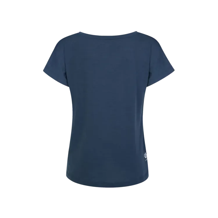 DARE2B CAMISETA DE MANGA CORTA PERSISTING II AZUL OSCURO MUJER TRASERA,ARISTARUN