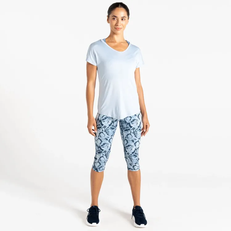 DARE 2B CAMISETA DE MANGA CORTA VIGILANT TEE AQUIFER MUJER FRONTAL,ARISTARUN