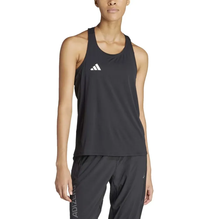 ADIDAS CAMSIETA DE TIRANTES ADIZERO E TANK MUJER NEGRO PORTADA,ARISTARUN