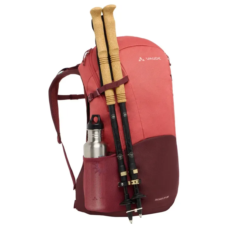 VAUDE MOCHILA MUJER SKOMER ZIP 22L ROJO BASTONES,ARISTARUN