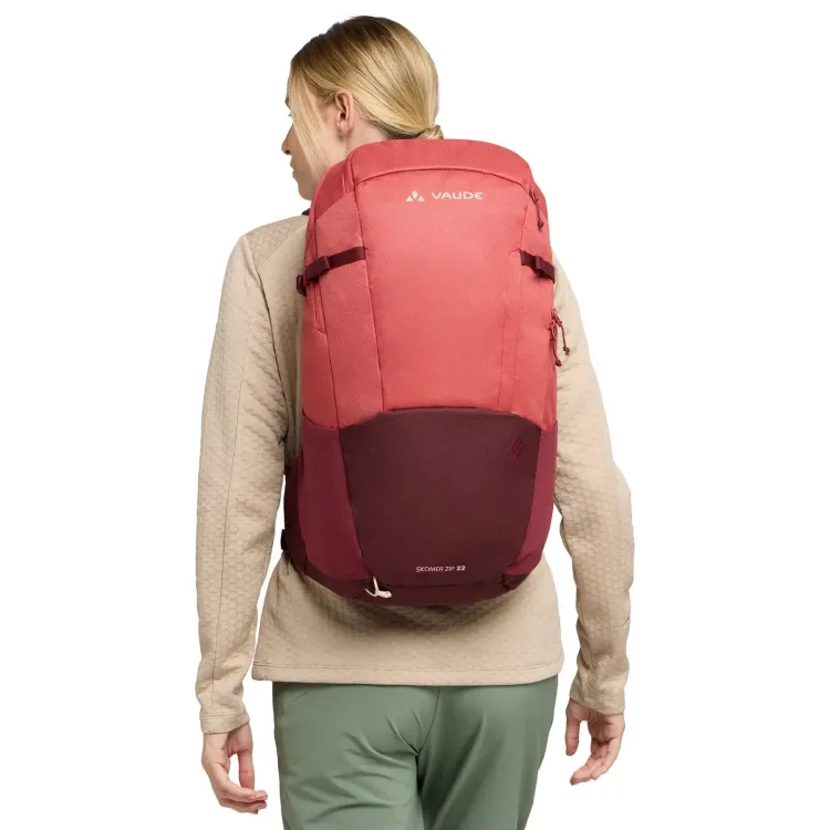 VAUDE MOCHILA MUJER SKOMER ZIP 22L ROJO ESPALDA,ARISTARUN