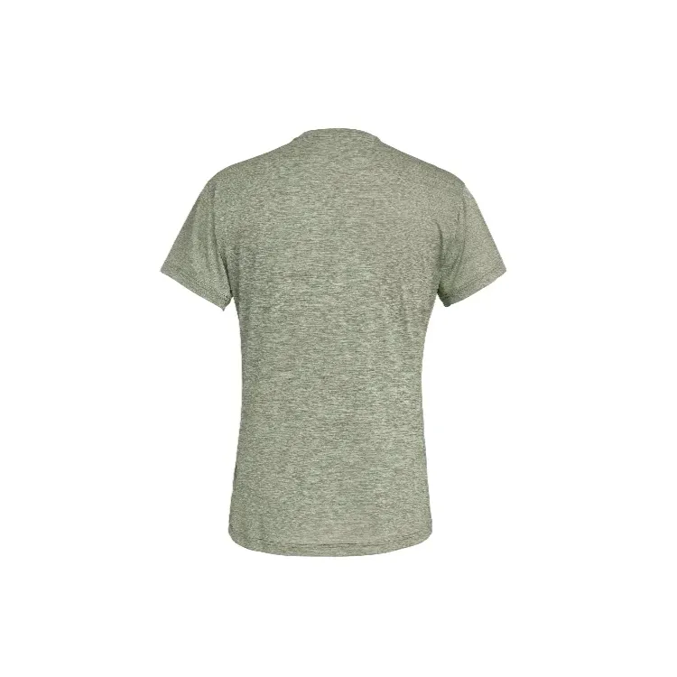 SALEWA CAMISETA DE MANGA CORTA PUEZ MELANGE DRY VERDE HOMBRE TRASERA,ARISTARUN