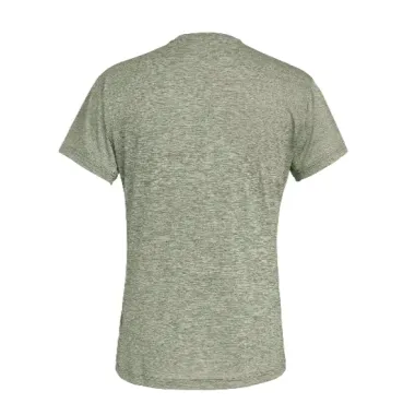 SALEWA CAMISETA DE MANGA CORTA PUEZ MELANGE DRY VERDE HOMBRE TRASERA,ARISTARUN