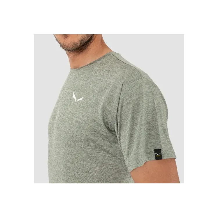 SALEWA CAMISETA DE MANGA CORTA PUEZ MELANGE DRY VERDE HOMBRE PECHO,ARISTARUN