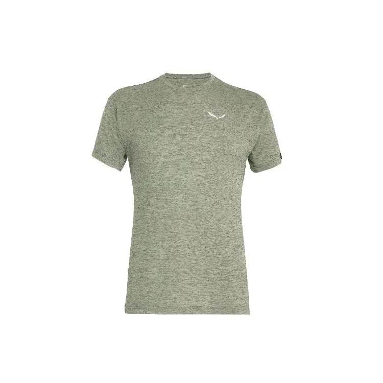 SALEWA CAMISETA DE MANGA CORTA PUEZ MELANGE DRY VERDE HOMBRE PORTADA,ARISTARUN