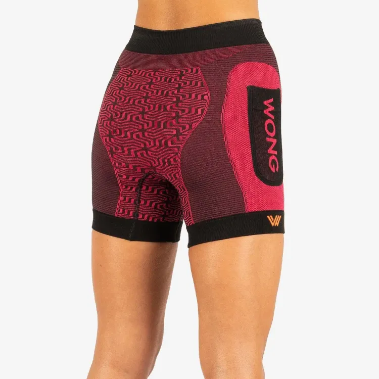 WONG MALLA CORTA MORI UNISEX FUCSIA TRASERO, TIENDA ARISTARUN