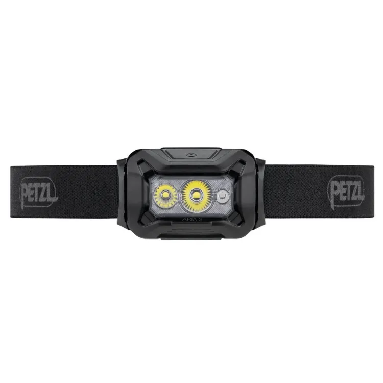 PETZL FRONTAL ARIA 2 RGB NEGRO DELANTERA,ARISTARUN