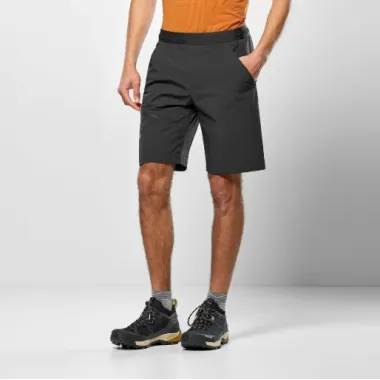 SALEWA PUEZ 4 PANTALÓN CORTO SENDERISMO HOMBRE NEGRO VISTA DELANTERA,ARISTARUN