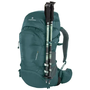 FERRINO MOCHILA FINISTERRE 48L TURQUESA VISTA PORTA BASTONES,ARISTARUN