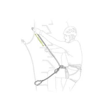 PETZL SET VIA FERRATA SCORPIO VERTIGO VISTA VISTA USO,ARISTARUN