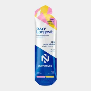 NUTRINOVEX LONGOVIT 360 30g FRESA PLÁTANO VISTA FRONTAL,ARISTARUN