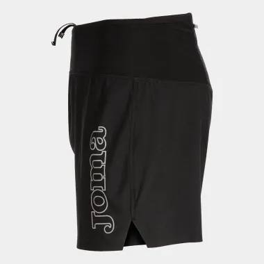 JOMA PANTALONES CORTOS TRAIL RUNNING R NIGHT NEGRO HOMBRE VISTA LOGO,ARISTARUN