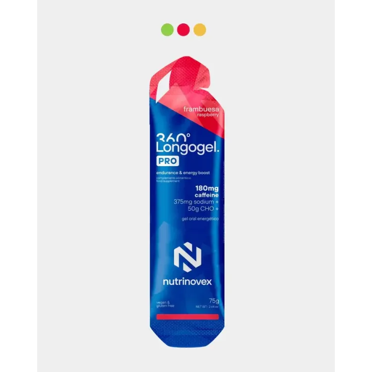 NUTRINOVEX LONGOGEL 360 PRO FRAMBUESA VISTA DELANTERA,ARISTARUN
