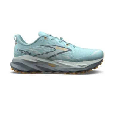 BROOKS CASCADIA 19 ZAPATILLA TRAIL MUJER AZUL GRIS VISTA PORTADA,ARISTARUN